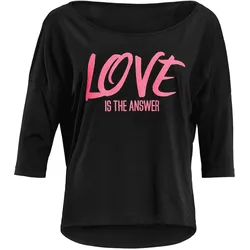 Winshape 3/4-Arm-Shirt »MCS001 ultra leicht«, mit Neon pinkem Glitzer-Aufdruck Winshape schwarz - glitzer neon pink M