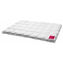 HANSKRUCHEN GmbH HANSKRUCHEN Rubin Bettdecke Daunen 100% 240x220 cm extra Leicht waschbar Allergiker Sommerdecke atmungsaktiv Daunendecke weiss - Weiß