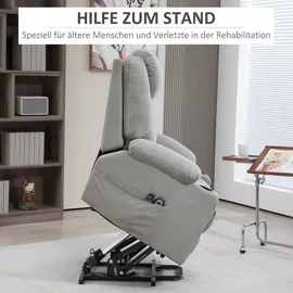 Homcom Fernsehsessel mit Aufstehhilfe Relaxsessel mit Heiz-, Liegefunktion