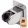 Intirilife Handbrause Halterung ohne Bohren - Verstellbarer Duschkopfhalter zum Kleben Silber,
