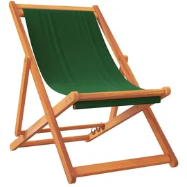vidaXL Strandstuhl Klappbar Grün
