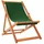 vidaXL Strandstuhl Klappbar Grün