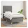 vidaXL Boxspringbett 100 x 200 cm Dunkelgrau