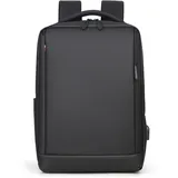 FANDARE Rucksack Laptop Wasserdicht Handgepäck Rucksack Schulrucksack Herren mit USB-Ladeanschluss Rucksäcke mit 15.6 Zoll Laptopfach für Business Arbeit Reise Schulranzen Daypacks Schwarz A - L