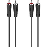 Hama Audio-Kabel 1,5 m 2 x RCA Schwarz