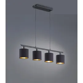 Trio Tommy 4-flg. schwarz matt/schwarz