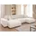 s-style möbel Wohnlandschaft Plüschcord 2-Sitzer Beige