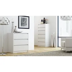 ibonto Kommode Große Kommode mit 3 Schubladen Elegantes Design & Hochwertig
