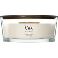Woodwick Tonka & Almond Milk Duftkerze 454 g beige