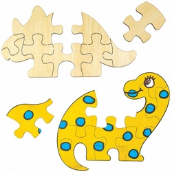 Puzzle "Dinosaurier" aus Holz (pro Set 5) Basteln mit Holz