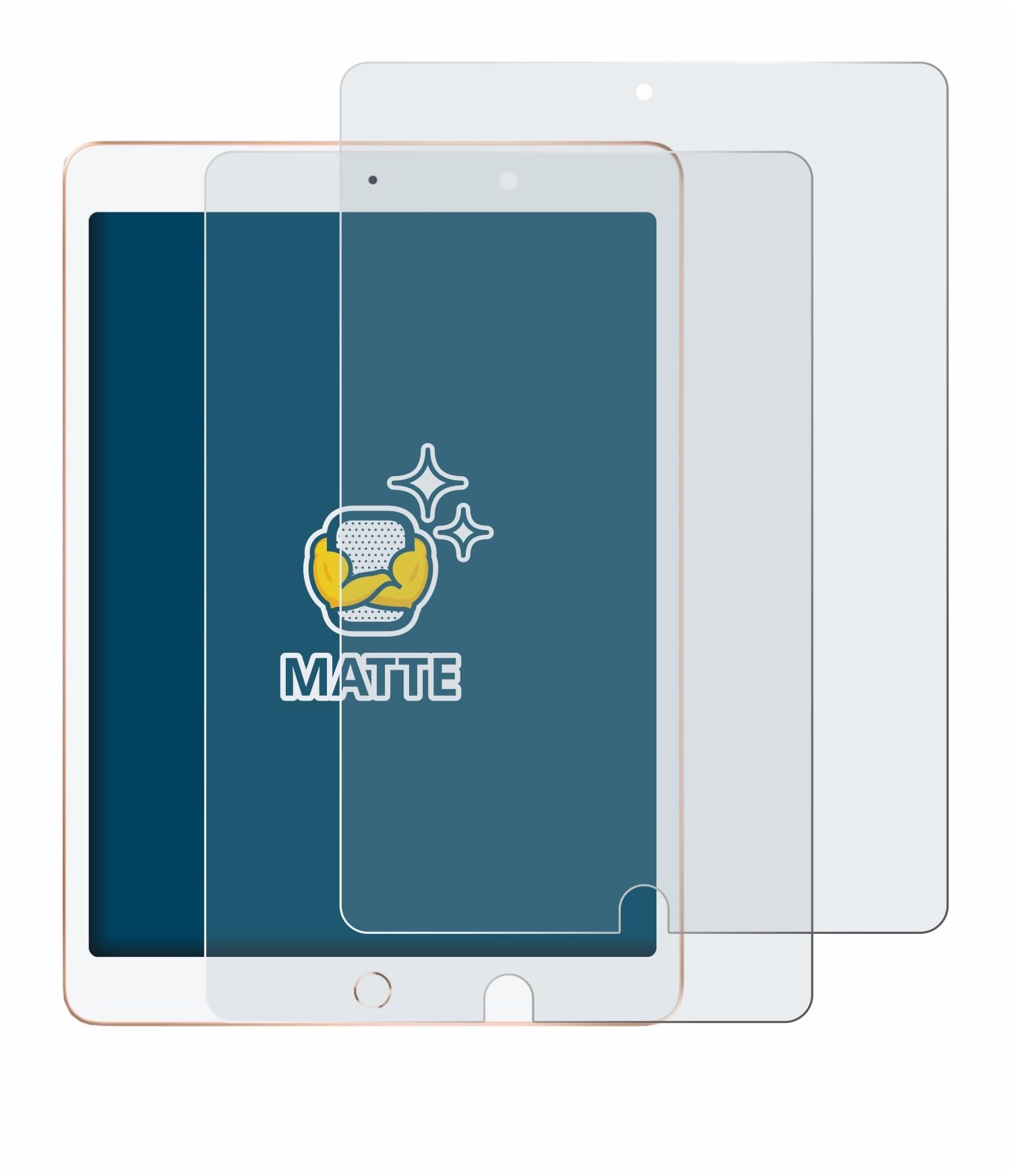 BROTECT Entspiegelungs-Schutzfolie für Apple iPad 10.2" WiFi 2020 (8. Gen.) (2 Stück) Matte Displayschutz-Folie, Anti-Reflex, Anti-Fingerprint