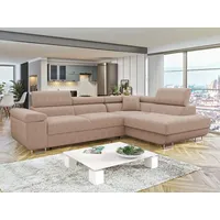 Mirjan24 Ecksofa Torezio Cord, mit Bettkasten und Schlaffunktion, Einstellbare