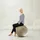 Sitting Ball Felt Beige 65 cm