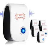 Skield Milbenstecker, Bug Shield Milben, 3 Stück Bug Shield 2025 - Milben Entfernen in 5 Sekunden, Ultraschall Gerät für Mäuse vertreiben, Moskito, Kakerlaken, Spinnen und Fliegen (5)