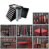 Mephisto XXL Premium Werkzeugwagen mit 8 Schubladen inkl. Werkzeug