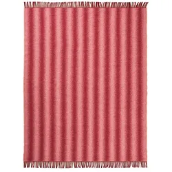 Schneid - Tide Wolldecke, burgundy & blush