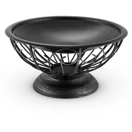 Blumfeldt Tulip Feuerschale Ø75cmGrill Feuerstelle Funkenschutz Stahl brüniert