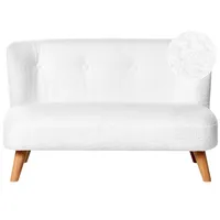 Kindersofa Lote Bouclé Weiß