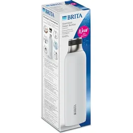 Brita Edelstahlflasche weiß für sodaTRIO Wassersprudler (0,65l) –