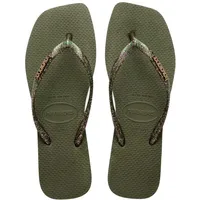 Havaianas Slim Square Logo METALLIC Green EU 43/44 - 43/44 EU