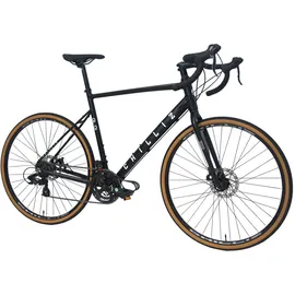 chilliz Gravelbike GL.01 schwarz-matt Rahmenhöhe 54 cm Damen Herren 14 Gänge mech. Scheibenbremse - schwarz,