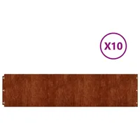 vidaXL Rasenkante 103 x 25 cm 10 Stück braun