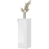 inn.furn Kommode weiß Hochglanz, Mehrzweckschrank Schuhschrank Flur Diele 30 x 99 cm, SystemX