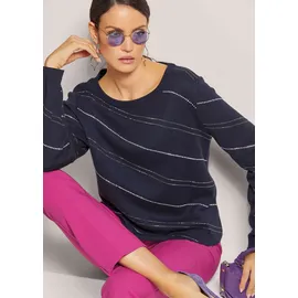 Madeleine Longpullover Blau / Silberfarben 40/42