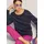 Madeleine Longpullover Blau / Silberfarben 40/42