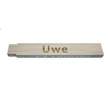 Heka Zollstock Uwe 2 m, weiß