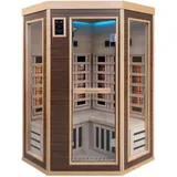 XL Luxus LED Infrarotsauna - Infrarotkabine 120x120 Dual-Therm Vollspektrum-2025