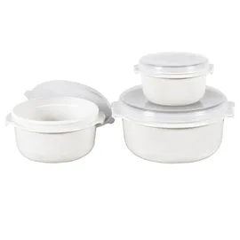 Emsa Micro Family Mikrowellentopf-Set, 3-tlg. weiß