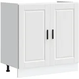 vidaXL Unterschrank Spülenunterschrank Porto 80 x 46 x 81,5 cm Weiß
