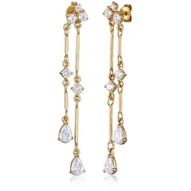 ELLI PREMIUM Elli Ohrringe 925 Sterling Silber Tropfen in Gold | Gr.: onesize