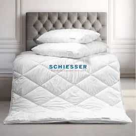 SCHIESSER Ganzjahresbettdecke Hygge | leichte Steppdecke mit Flauschiger Füllung | für Sommer und Winter | in der EU produziert | schadstoffgeprüft gemäß Oeko-TEX® Standard 100 | 135x200 cm