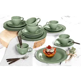 SELTMANN WEIDEN Beat Kaffeeservice 18-tlg. salbeigrün