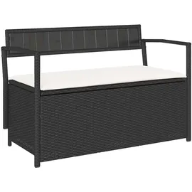 vidaXL Gartenbank 54 x 74 x 54 cm Schwarz