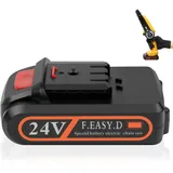 flintronic Mini Kettensäge Akku, Akku Kettensäge 24V, Einhand Kettensäge Akku, Elektrische Kettensäge Akku, Holz Baumsäge Wiederaufladbar für Garten, Holz, Baum