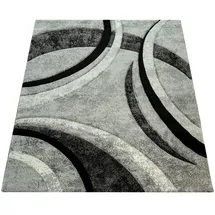 KADIMA DESIGN Teppich Grau, Textil, Abstrakt Wohnzimmer schmutzabweisend Hellgrau Rechteckig, 230x160 cm, in verschiedenen Größen erhältlich, Teppiche | Böden, Teppiche