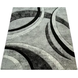 KADIMA DESIGN Teppich Grau, Textil, Abstrakt Wohnzimmer schmutzabweisend Hellgrau Rechteckig, 230x160 cm, in verschiedenen Größen erhältlich, Teppiche | Böden, Teppiche