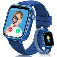 SWGOTA Smartwatch Kinder mit GPS und Telefon, Kinder Smartwatch mit GPS Schulmodus, Kids Smart Watch mit Voice Chat SMS, lP68 Wasserdicht Schrittzähler Wecker SOS (Blau)