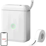 Niimbot D110M Tragbarer Etikettendrucker Weiß - Rolle mit Etiketten