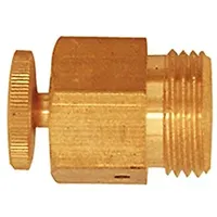 Riegler Ablass- und Entlüftungsventil, Messing, gerade Form, G 1/4