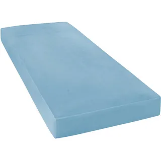JANINE 5007 Mako-Feinjersey 140 x 200 - 160 x 200 cm blau