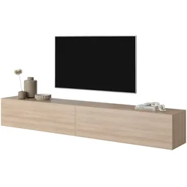 Selsey TV-Lowboard 200 cm Beige Eiche Matt