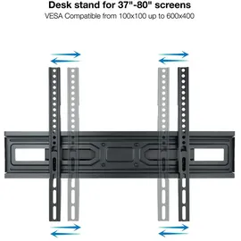 TooQ LP7866TN-B Dreh-/Neige-TV-Wandhalterung 37"- 80"), VESA 600x400, max. 40 kg,