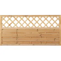 Tetzner & Jentzsch Sichtschutzzaun Maxi-Massiv Ranki 180 x 90 cm Grün Holz
