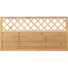 Tetzner & Jentzsch Sichtschutzzaun Maxi-Massiv Ranki 180 x 90 cm Grün Holz