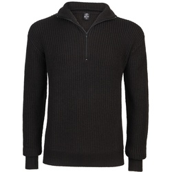 Brandit Marine Pullover Troyer, zwart, M Voorman