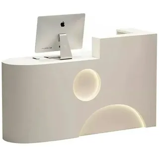 Ladenkasse kleine Theke Ladentheke kassen Empfangstheke Empfangstisch links Beige 120*60cm